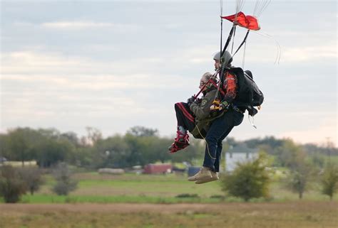 Texas Gov. Greg Abbott helps 106-year-old man break skydiving record