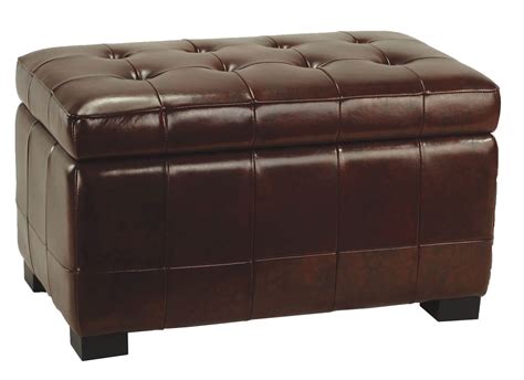 36 Top Brown Leather Ottoman Coffee Tables