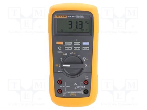 FLUKE-87V-MAX/E2 KIT FLUKE - Digital multimeter | LCD; (6000/20000); Bargraph: 33segm.40x/s; FLK ...