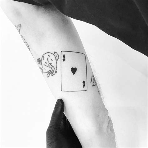 Ace of Hearts tattoo by tattooist pokeeeeeeeoh - Tattoogrid.net