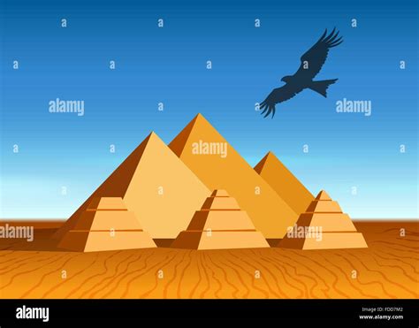 Ancient flying pyramid Stock Vector Images - Alamy