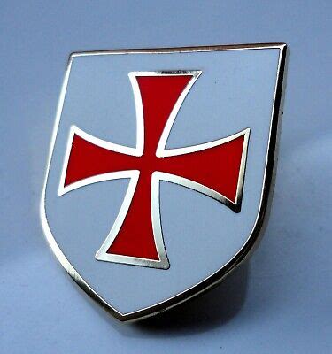 Knights Templar Shield Crusader St George Biker Crusade Cross Pin Badge | eBay