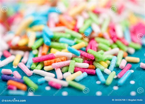 Background Of Colorful Sprinkles, Jimmies For Cake Decoration Royalty ...