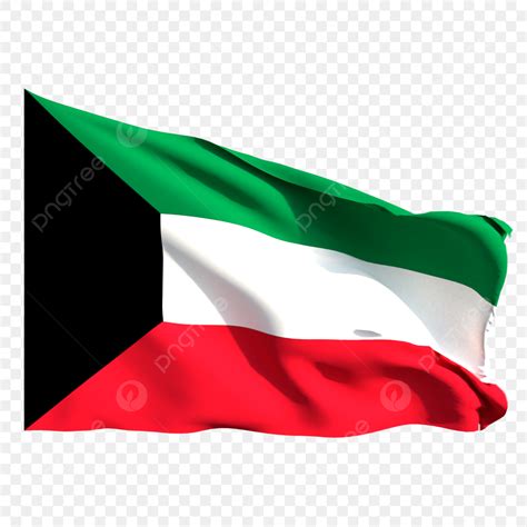 Kuwait Flag Clipart Transparent PNG Hd, Kuwait Flag Waving, Kuwait Flag Waving Transparent ...