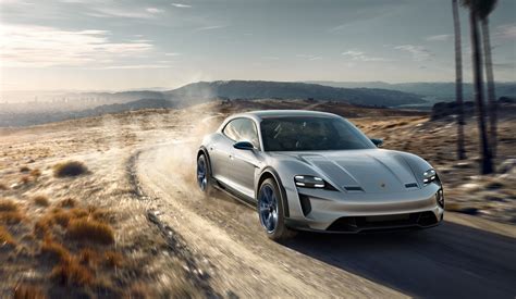 A wagon version of the Mission E: the Porsche Mission E Cross Turismo unveiled in Geneva ...