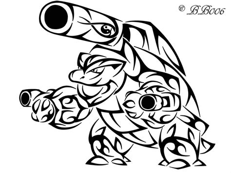 Tribal Mega Blastoise by blackbutterfly006 | Tribal pokemon, Pokemon ...