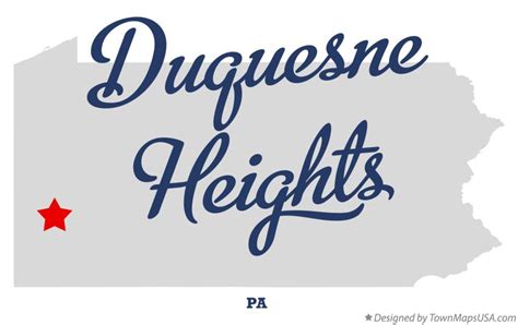 Map of Duquesne Heights, PA, Pennsylvania