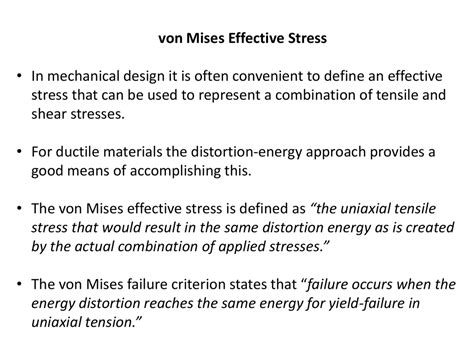 Von Mises Failure Criterion