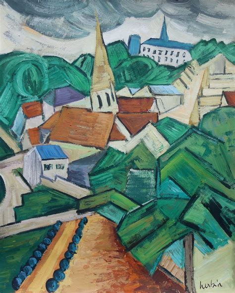 Remarkable French Cubist Landscape Oil Painting Picasso | Etsy