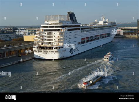 MSC Cruises cruise ship docked at Venice Cruise Terminal, Venice ...