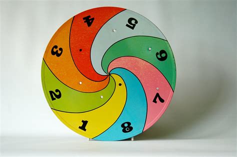 Spinning Wheel of Numbers by theobjectory on Etsy