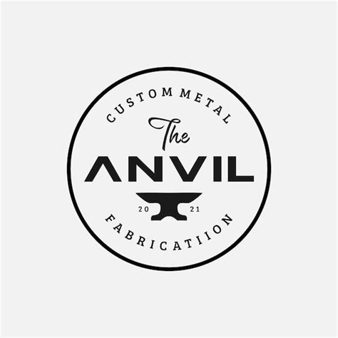 Premium Vector | The anvil logo design template