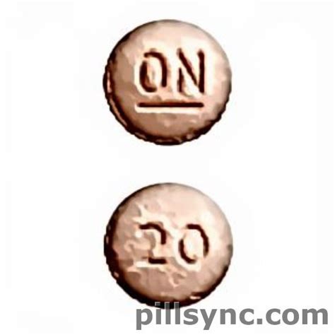 round pink ON 20 - Canada Oxycodone 20 mg Pill Images