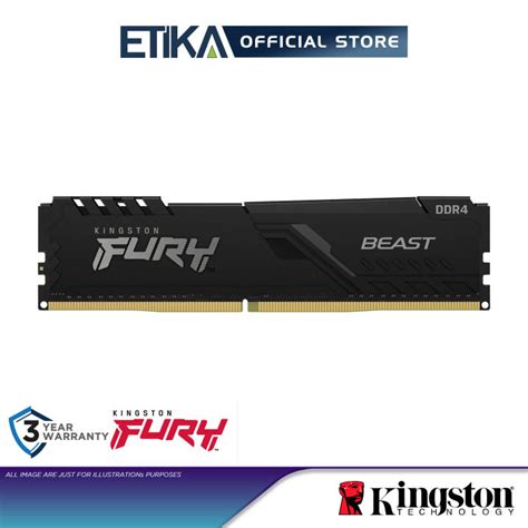 Kingston FURY Beast DDR4 3200 MHz | 3600 MHz PC Desktop Memory Gaming ...