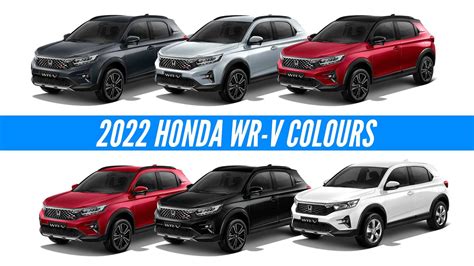 2022 Honda WR V All Color Options - AUTOBICS