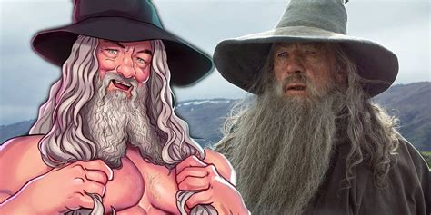 LOTR Fan Art Turns Ian McKellen's Gandalf Into a Thirsty GanDILF ...