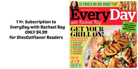 Weekly Special - EveryDay with Rachael Ray Magazine - 1 yr Subscription ...