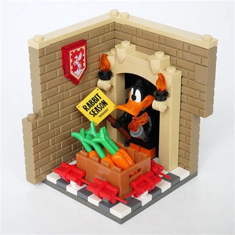 Minifigure Habitat: Looney Tunes Daffy Duck | Amazing lego creations, Lego kits, Lego display