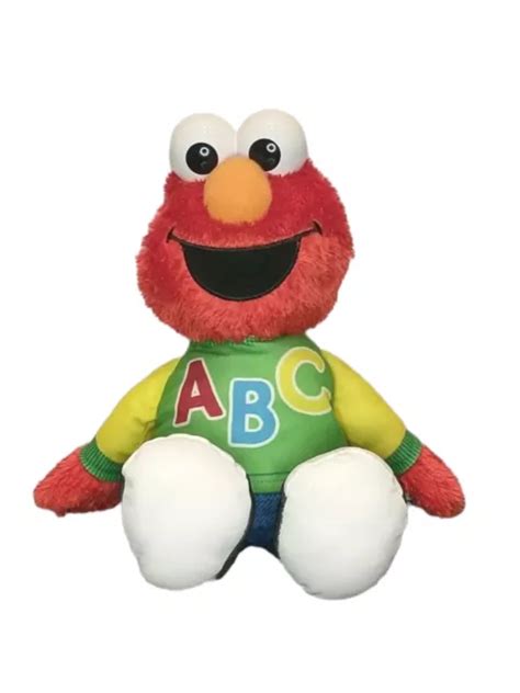 SESAME STREET 13& Singing Elmo Plush Doll ABC Sweater Stuffed Animal ...