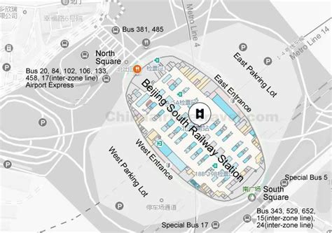 Beijing South Railway Station Layout, Plan, Map