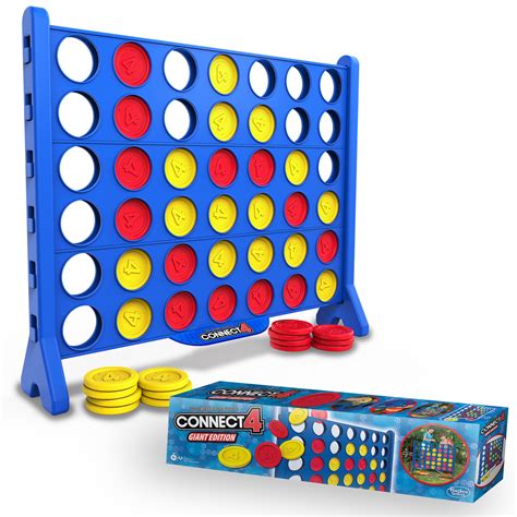 Giant Connect 4: Hasbro's Original Connect4 Game Super-Sized - 46.5 inch All-Weather Official ...