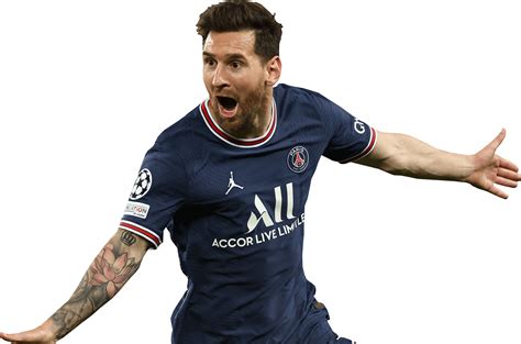 Lionel Messi Paris Saint-Germain football render - FootyRenders