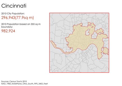 Cincinnati population map - Belt Magazine