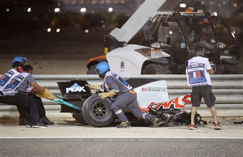 F1 Exhibition to display remains of Romain Grosjean's fiery car crash ...