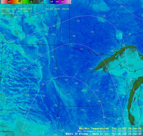 Cold night-time temperatures in the Upper Midwest — CIMSS Satellite Blog, CIMSS