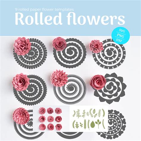 Rolled Flower Svg Png Free Cut Files Free Svg Download | Sexiz Pix