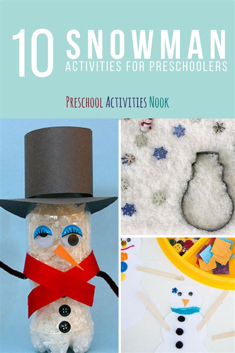 10 Snowman Activities for Preschoolers - Preschool Activities Nook