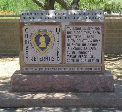 Purple Heart Veterans Memorial at Wesley Bolin Memorial Plaza, Phoenix ...