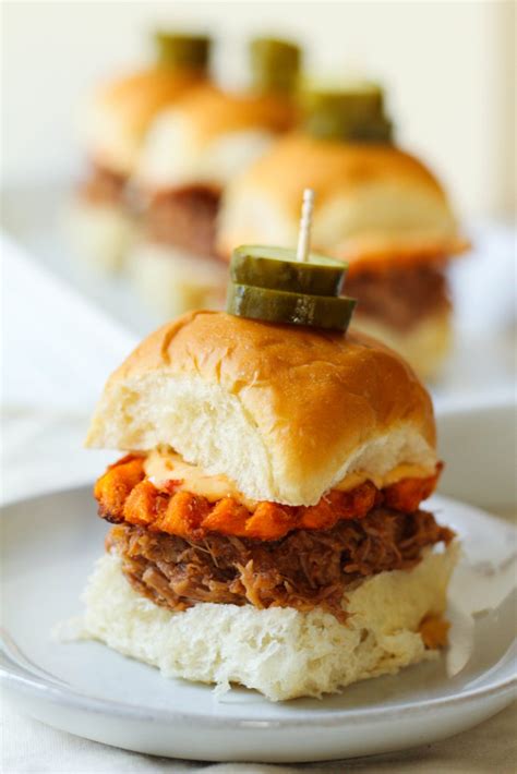 Instant Pot Pulled Pork Sliders with Sweet Chili Mayo Sauce - Zen & Spice