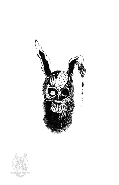 Skull Bunny Art Print | The Winged Man Art