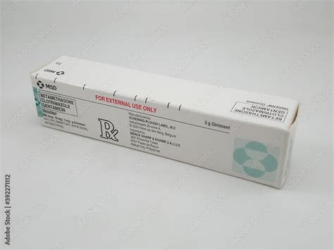 Betamethasone clotrimazole gentamicin Triderm ointment in Manila, Philippines Stock Photo ...