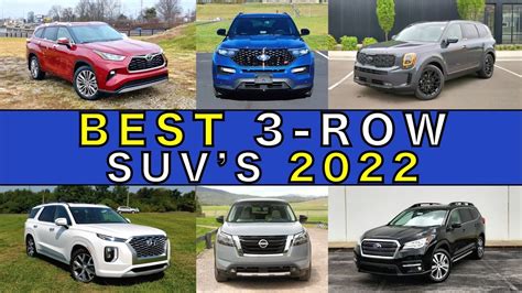 BEST 3-Row SUV's for 2022! | Top 10 Reviewed and Ranked! - YouTube