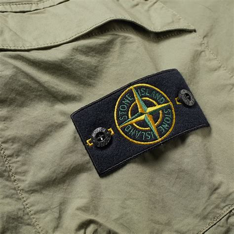 Stone Island Cargo Badge Logo Short Olive | END.