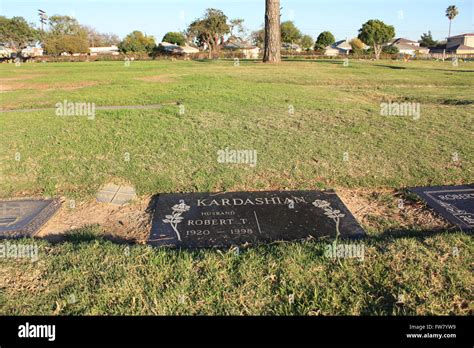 Celebrity final resting places - Inglewood Cemetery Park. Featuring: Robert Kardashian Where ...