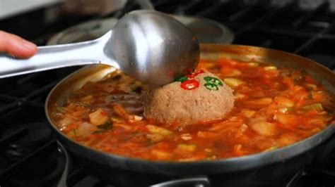 Cheonggukjang-jjigae (Extra-strong fermented soybean paste stew) 청국장찌개 recipe by Maangchi