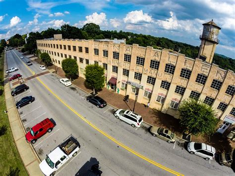 Wide angle aerial view of street with parked cars, usa free image download