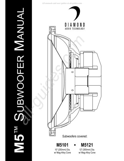 DIAMOND AUDIO TECHNOLOGY M5101 MANUAL Pdf Download | ManualsLib