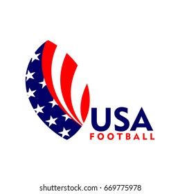 Usa Football Logo Vector Template Stock Vector (Royalty Free) 669775978 ...