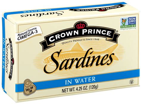 Crown Prince Sardines In Water, 4.25 oz - Walmart.com