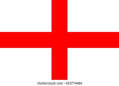 Flag England Vector Illustration Stock Vector (Royalty Free) 423774484