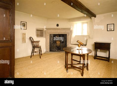 The Study at Woolsthorpe Manor showing Isaac Newton s reflecting ...