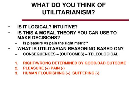 Utilitarianism Examples