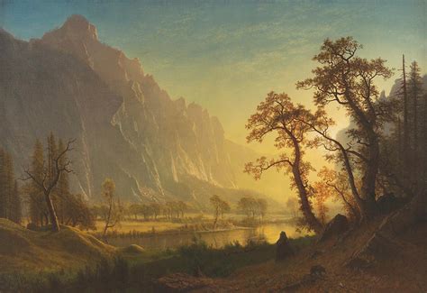 Sunrise, Yosemite Valley Painting by Albert Bierstadt - Fine Art America