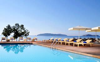 Outdoor salt water swimming pool with view of the Aegean | Flickr
