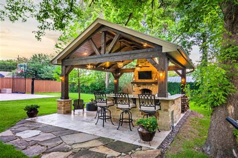 Outdoor Retreat in North Dallas - Texas Custom Patios | Backyard gazebo ...