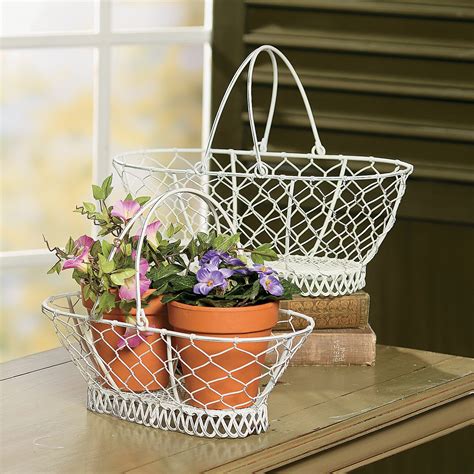 Wire Baskets with Collapsible Handles - Oriental Trading - Discontinued